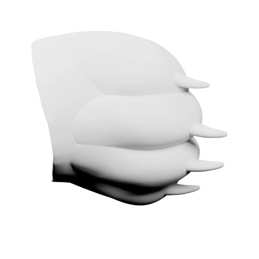 Сжатая рука с когтями