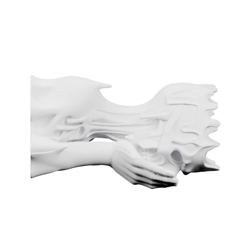 Скульптурные руки в динамичной позе
