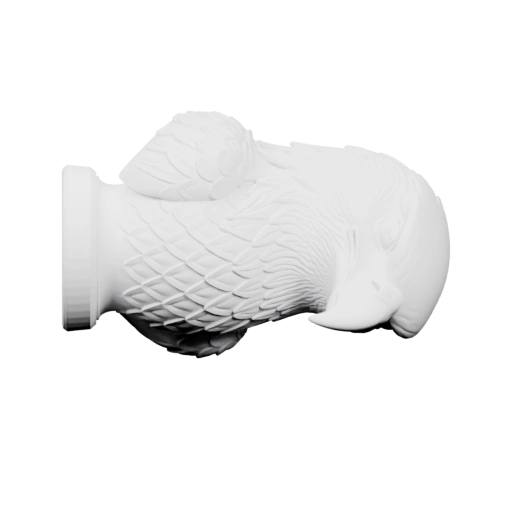 Скульптура в виде рыбы