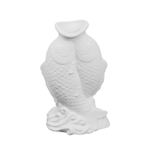 Двухрыбный вазон с узорами