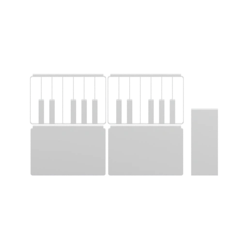 Салфетница «Пианино» (плоская)