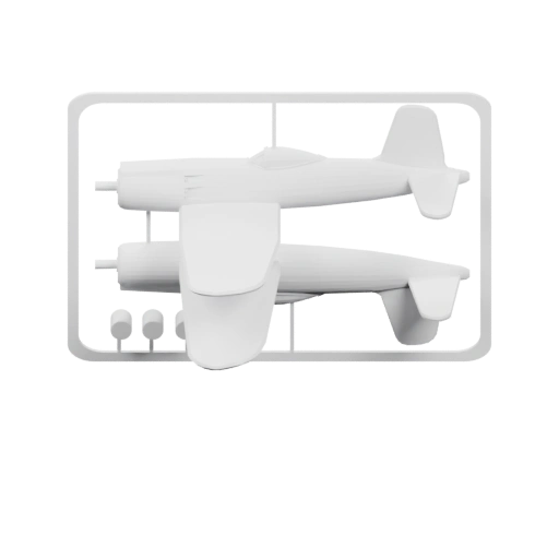 самолёта в пластиковой рамке