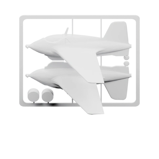 самолёта в пластиковой упаковке