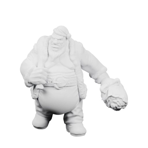 Массивный персонаж с бородой и поясом