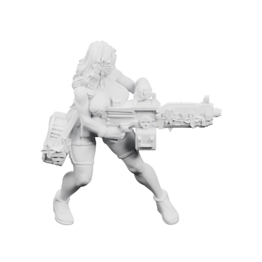 Воин с оружием и украшениями