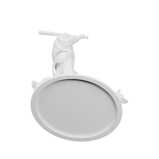 Круглый светильник с фигурой