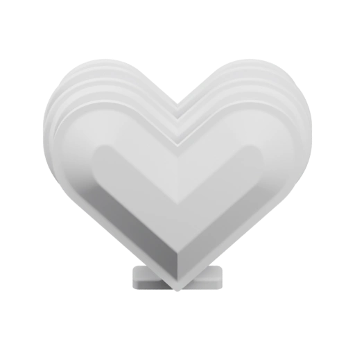 Стилизованное сердце с геометрическими линиями