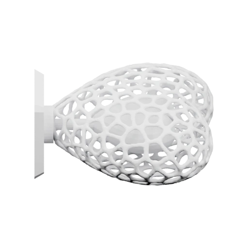 Структура в виде сердца с переплетёнными линиями