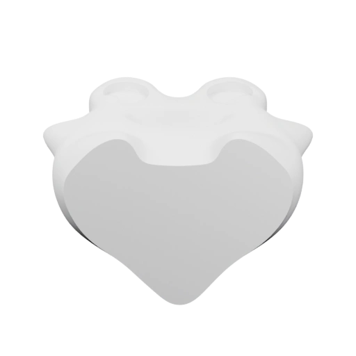 Форма сердца с двумя ручками