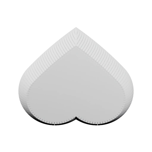 Трёхмерное сердце с рельефом