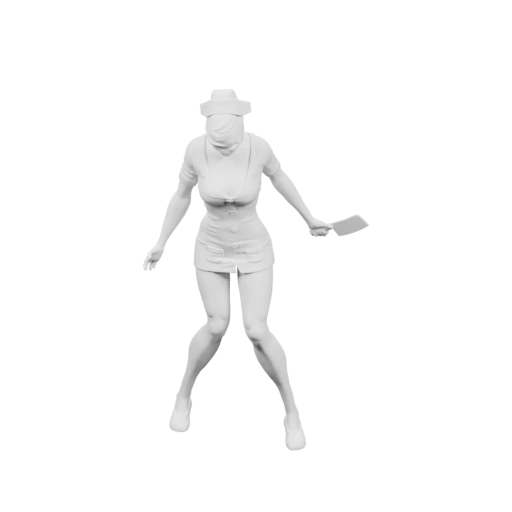 Сестра в медицинской форме