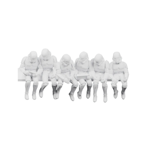 Группа сидящих фигур