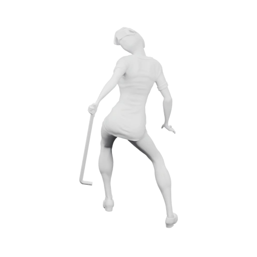 Силуэт с руками и ногами