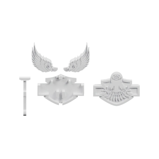 Эмблемы с крыльями и символами