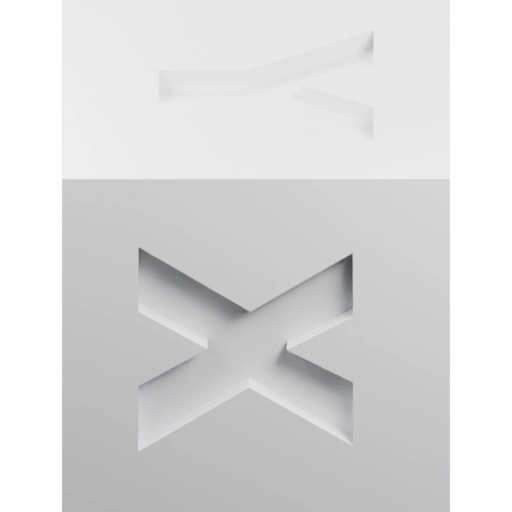 Символ X в 3D