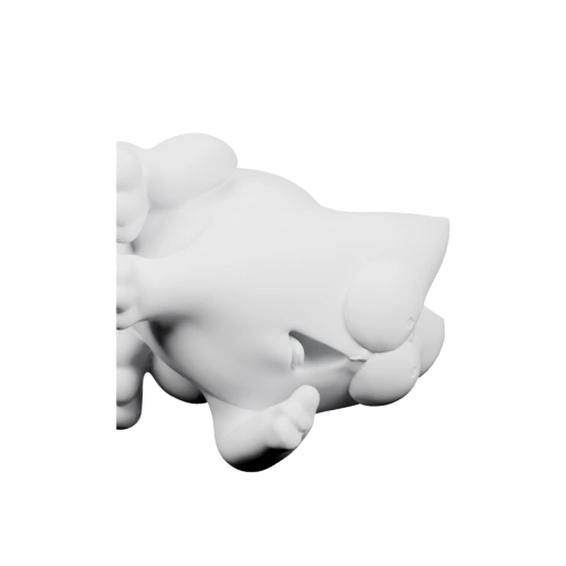 Мягкая фигурка кота с улыбкой