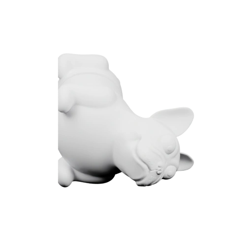 Мягкая фигурка спящего щенка