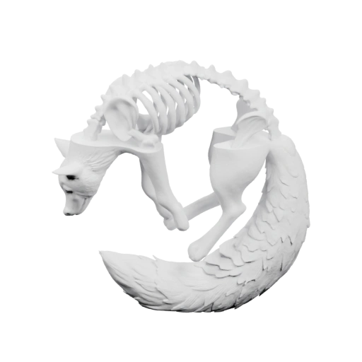 Лиса в позе прыжка