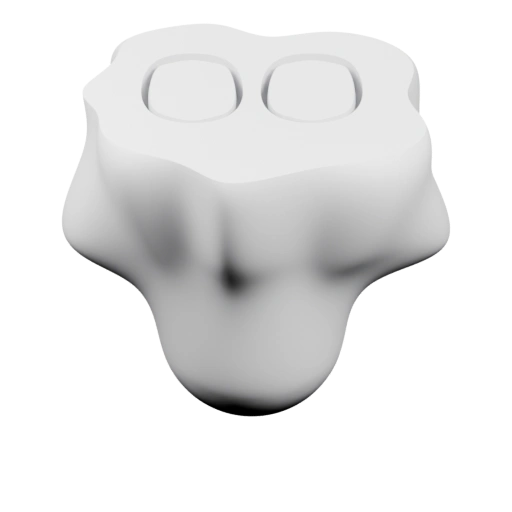 Абстрактная форма с отверстиями