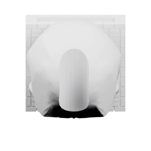 Фигура в форме черепа с отверстием