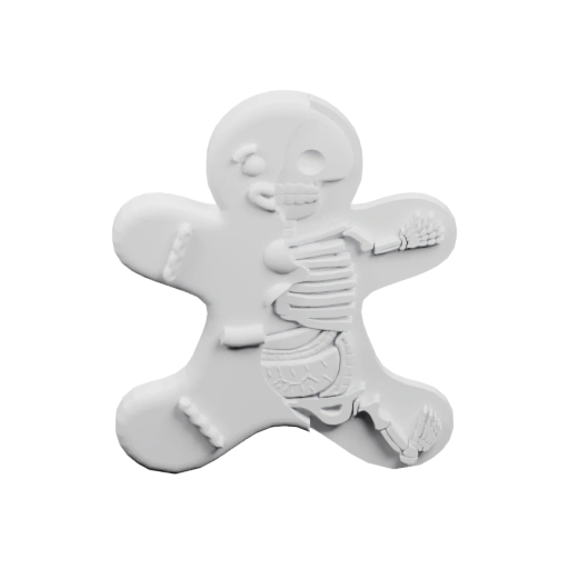 Скелет в форме пряника