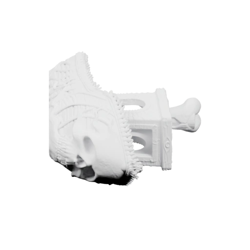 Скелет с сиденьем и подлокотниками