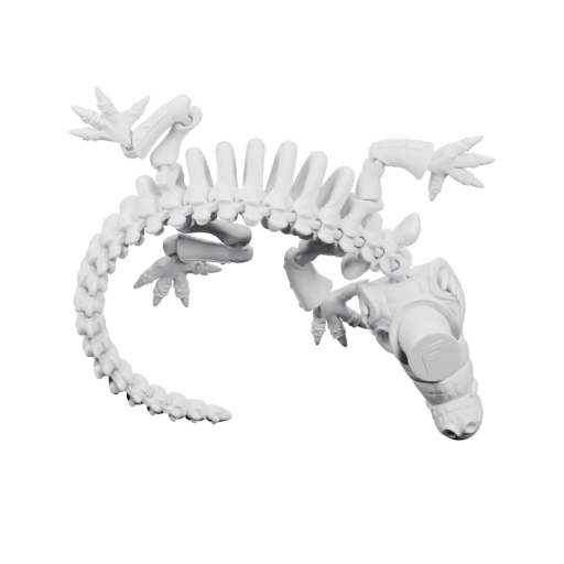 Скелет динозавра в позе