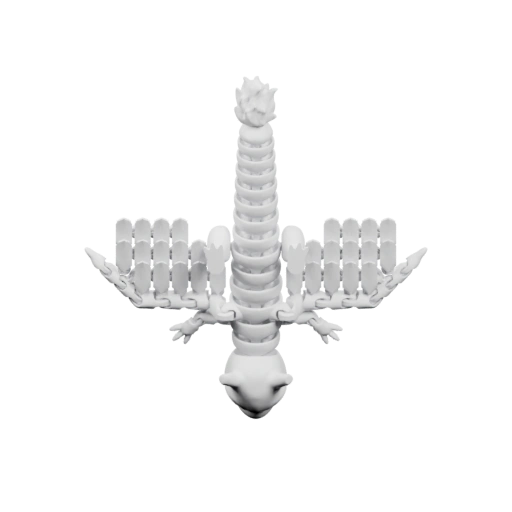 Скелет птицы с крыльями