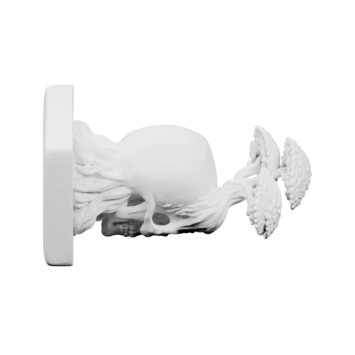 Скелет с виноградом