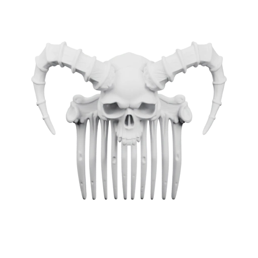 Скелет с рогами и костями