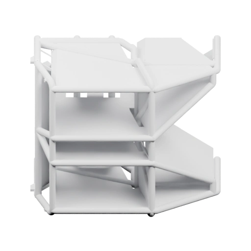 Модульная структура с полками