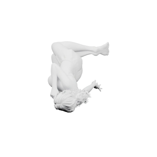 Женщина в позе склонения