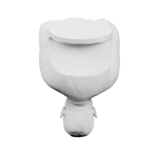 Туалет с закрытой крышкой