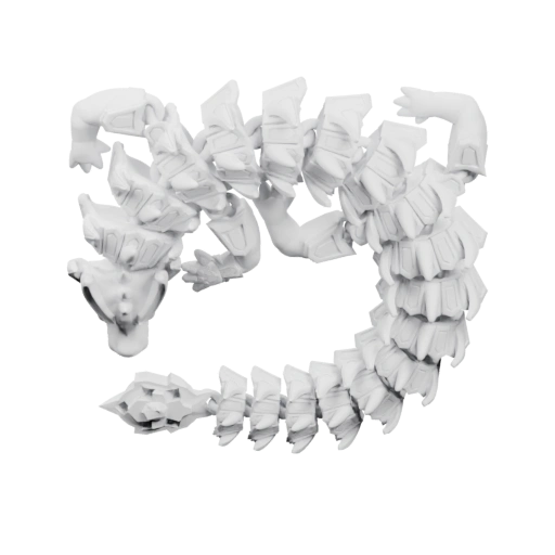 Скульптурный элемент с детализированными формами