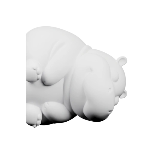 Мягкий слонёнок в спящем положении