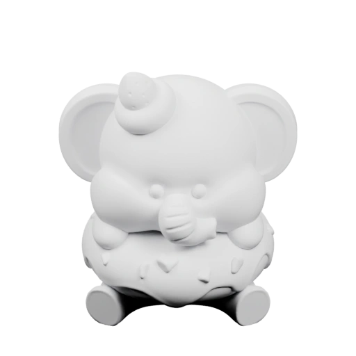 Слон сидит на пончике