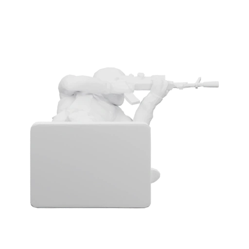 Снайпер в боевой позиции