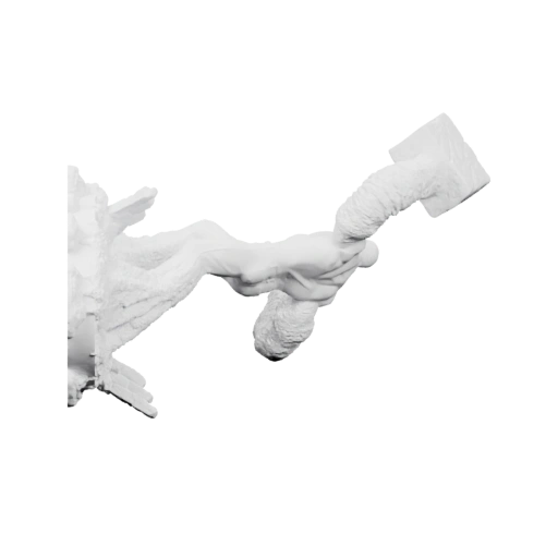 Снеговик с плащом и шляпой