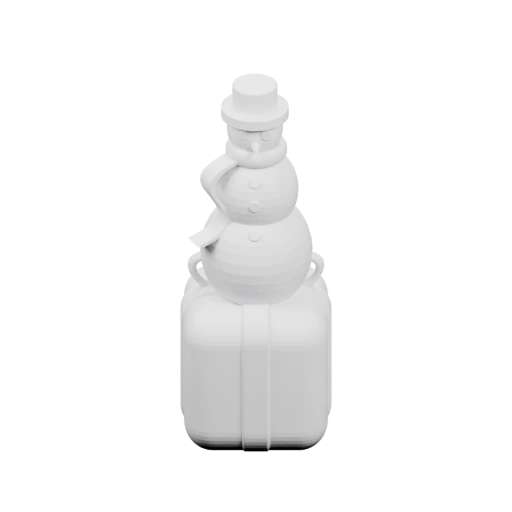 Снеговик в шляпе и сапогах