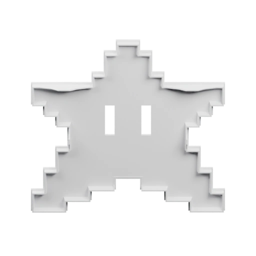 Снежинка в стиле пиксель-арт