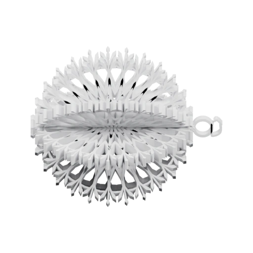 Снежинка с крючком и восемью сторонами