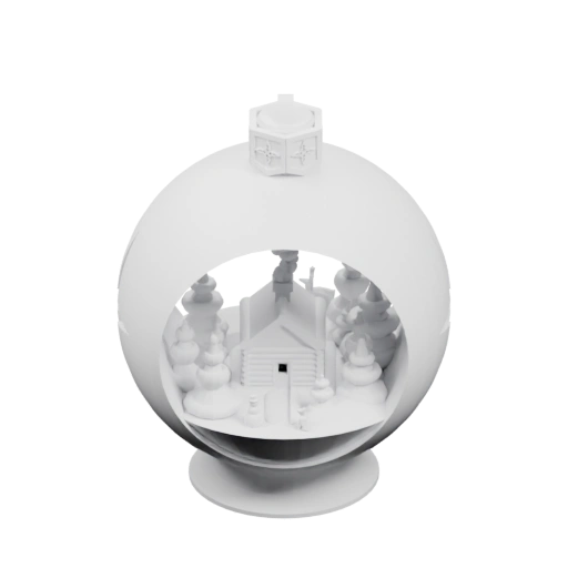 Миниатюрный зимний пейзаж