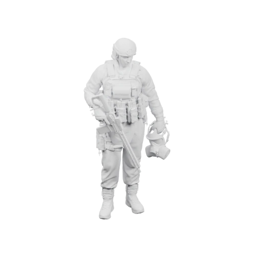 Военнослужащий в полной экипировке