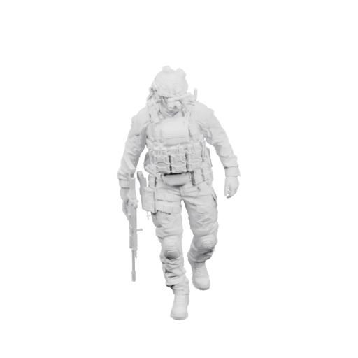 Военнослужащий в полной экипировке