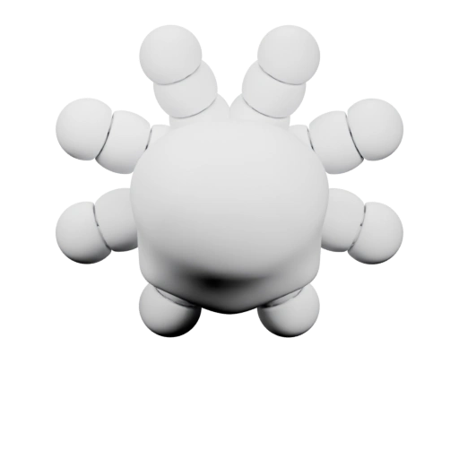 Сферическая форма с лучами