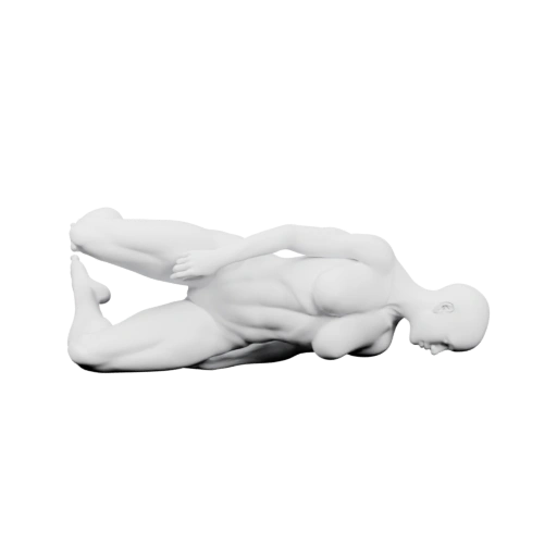 Женщина в спортивной позе