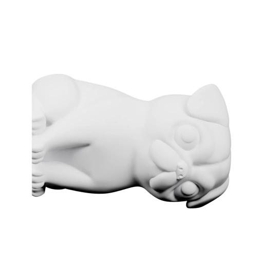 Спящая собака в позе