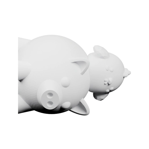 Две свинки в сонном положении