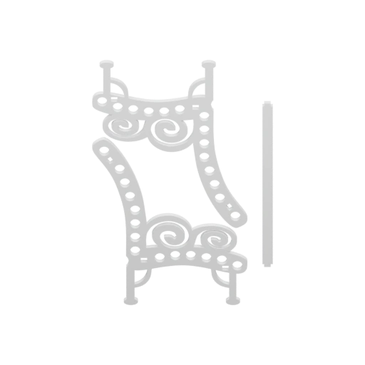 Металлическая структура с декоративными элементами