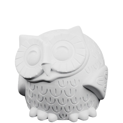 Узорчатая сова с большими глазами